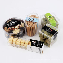 Custom PS Transparent Plastic Biscuit Container Box